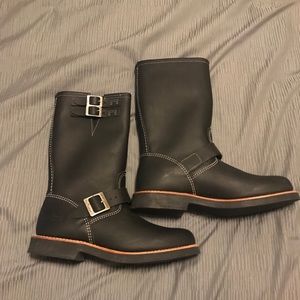 indian motorcycle red wing boots